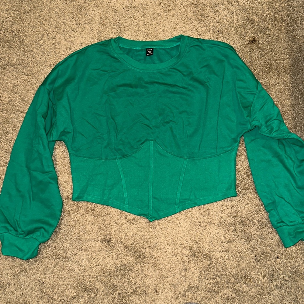 Corset Sweatshirt Cropped